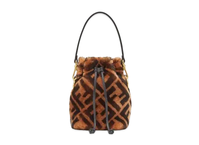 FENDI Mon Tresor Mini-Bag In Brown Sheepskin "Brown"