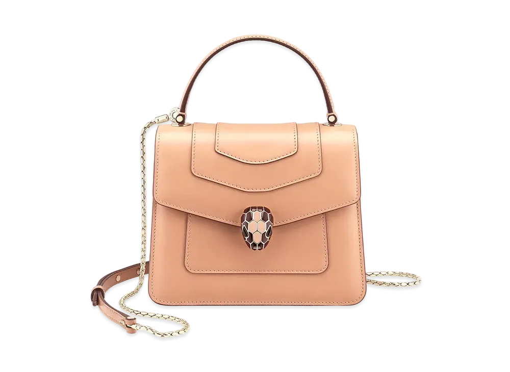 BVLGARI Serpenti Forever Top Handle "Beige"