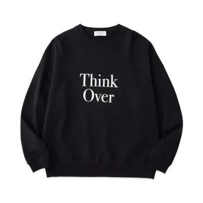POET MEETS DUBWISE THINK OVER Oversized Sweat "D.Navy"