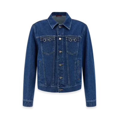 GUCCI Horsebit Denim Jacket "Blue"