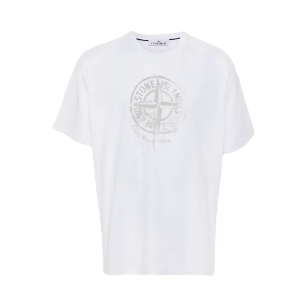 Stone Island 2RC87 'Reflective One' Print - 24SS "White"