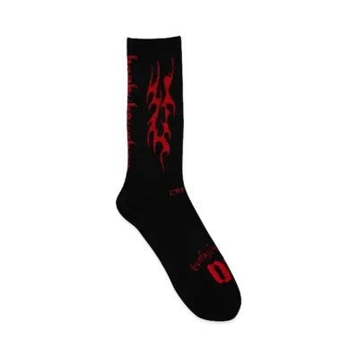 T.C.R BY TOUCHER T.C.R TRIBAL FLAME SOCKS "BLACK/RED"