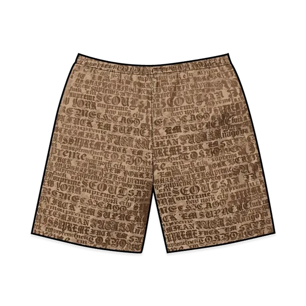 Supreme Cities Jacquard Short "Tan"