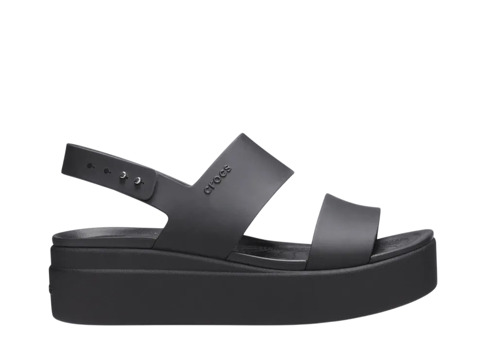 Crocs Women's Brooklyn Low Wedge "Black"