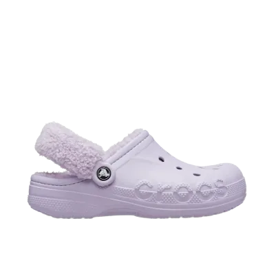 Crocs Baya Lined Fuzz Strap Clog "Lavender"