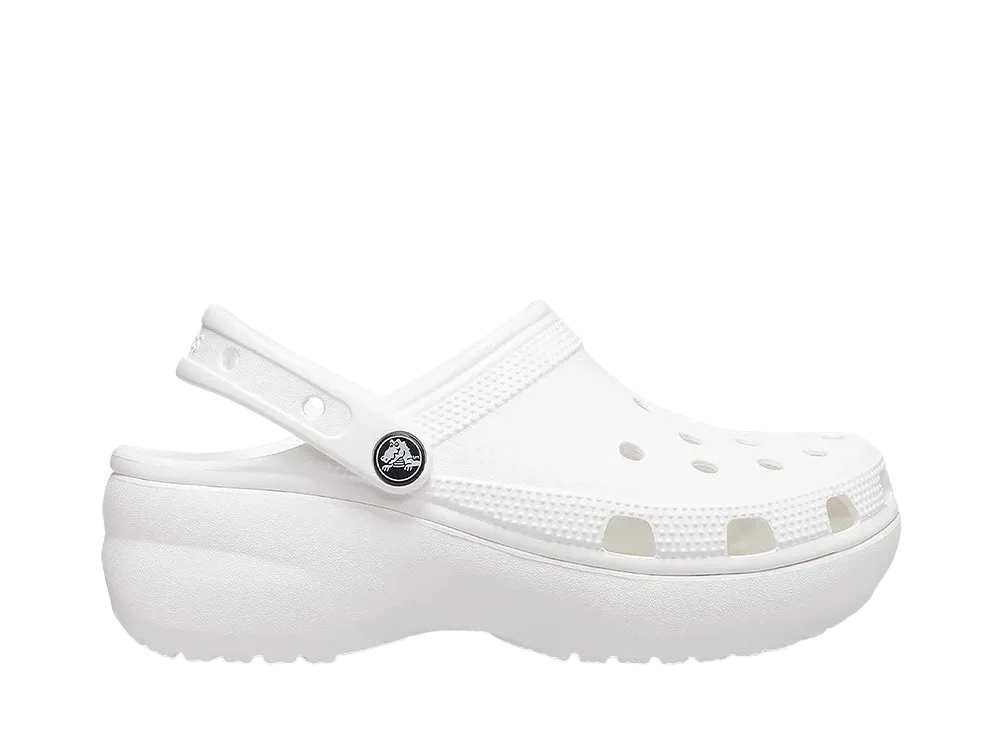 Crocs Women's Classic Platform Clog "White"