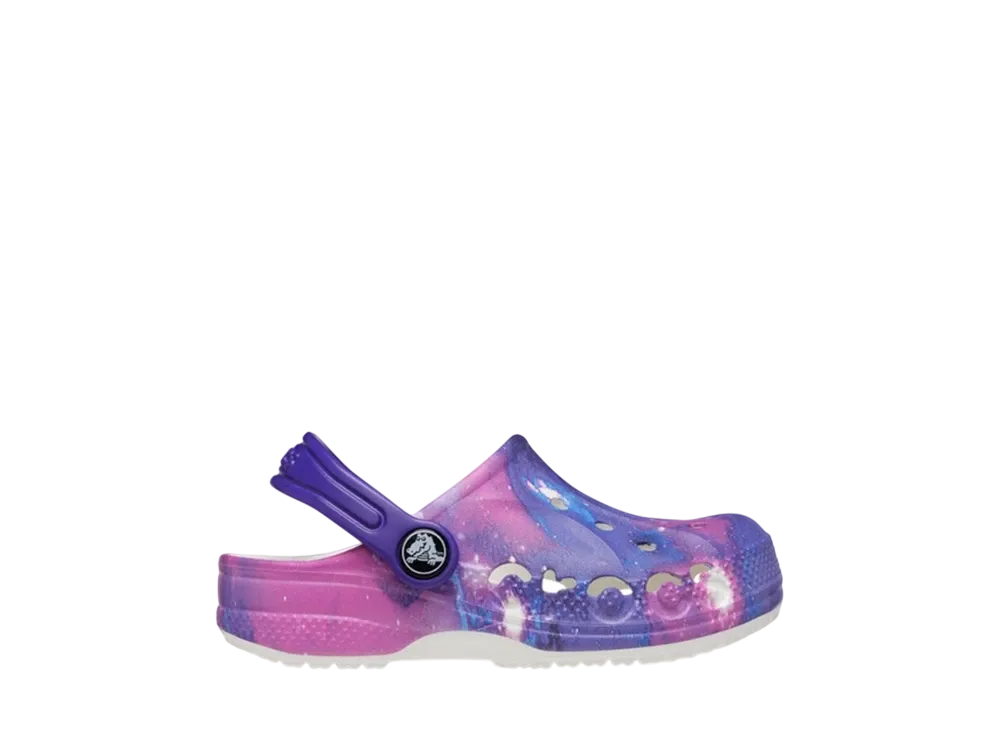 Crocs Little Kids Baya Graphic Clog "White/Multi"