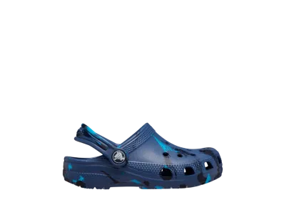 Crocs Little Kids Classic Marbled Clog "Navy/Multi"
