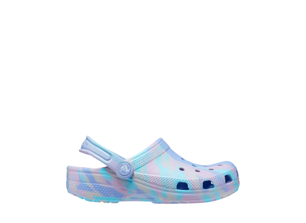 Crocs Little Kids Classic Marbled Clog "Moon Jelly/Multi"