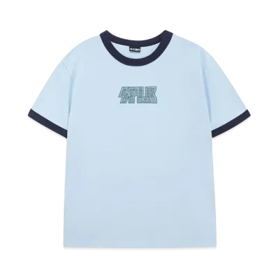 SPLR Rhinetonse Logo Ringer Tee "Light Blue"