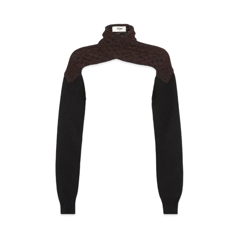 FENDI Women's Wool Shrug "Purple"