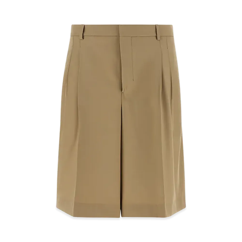 AMI PARIS Fresh Wool Bermuda Shorts "Neutrals"