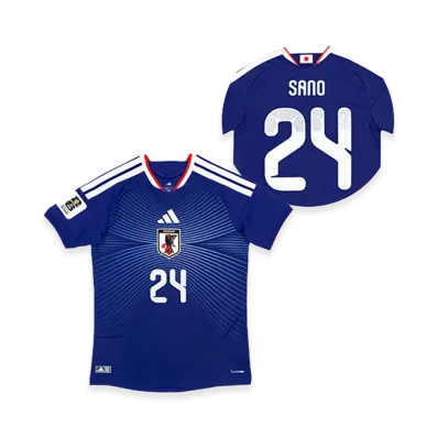 adidas Soccer Japan 2026 Home Authentic Jersey "FIFA World Cup 26 Official Sleeve Badge" #24 Kaishu Sano "Japan Blue"