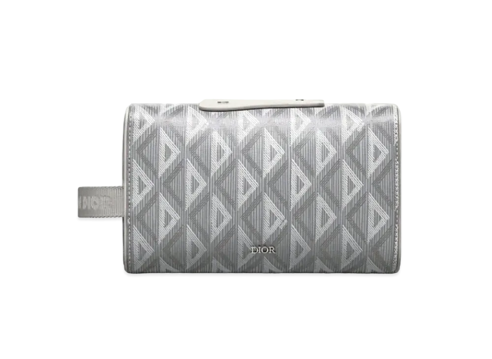 Dior Dior Lingot Toiletries Case CD Diamond Canvas "Gray"
