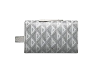 Dior Dior Lingot Toiletries Case CD Diamond Canvas "Gray"