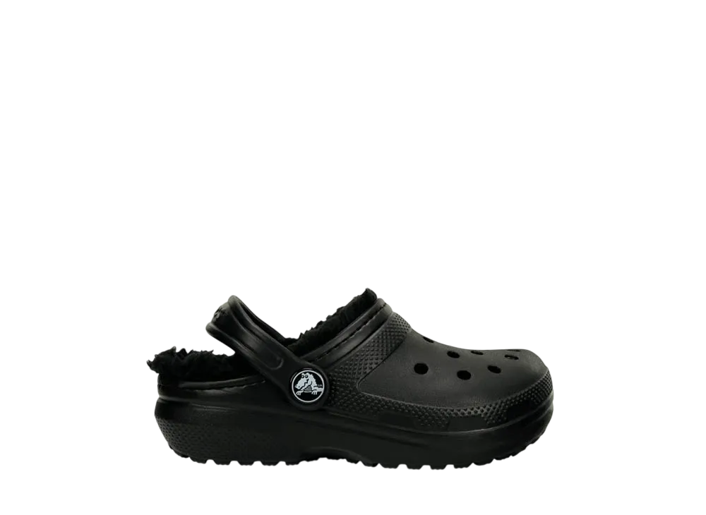 Crocs Little Kids Classic Lined Clog "Black"