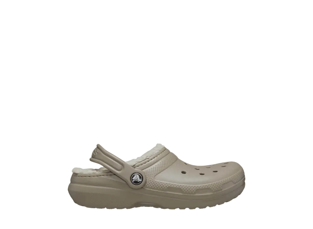 Crocs Little Kids Classic Lined Clog "Mushroom/Bone"