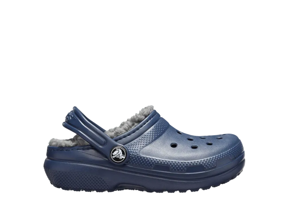 Crocs Big Kids Classic Lined Clog "Navy/Charcoal"