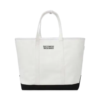 WACKO MARIA PORTER / Canvas Tote Bag "White"