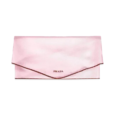 PRADA Women's Printed Twill Scarf "Pink"