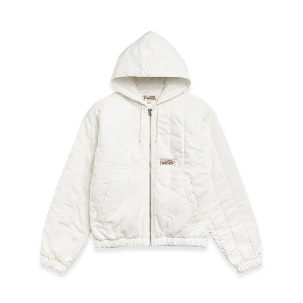 Stussy Quilted Canvas Work Jacket "Bone"