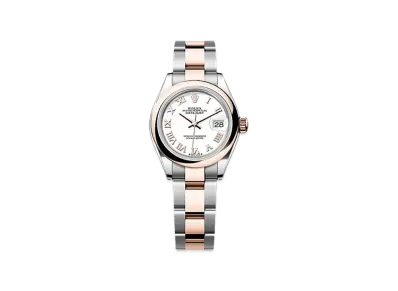 ROLEX Lady-Datejust Oystersteel & Everose Gold "White"