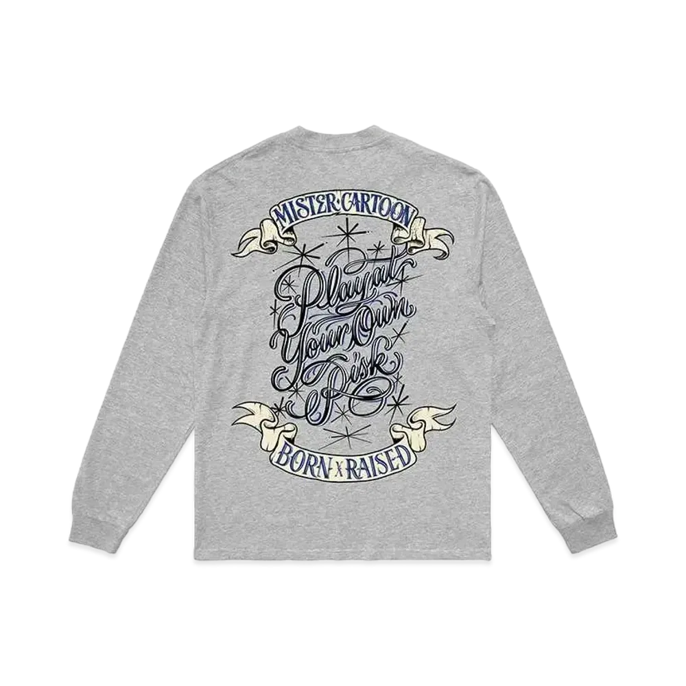 Born x Raised L/S Tee #1 "Gray"
