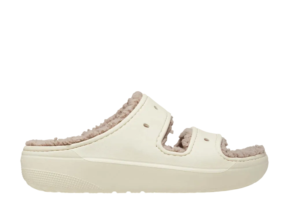 Crocs Classic Cozzzy Sandal "Bone/Mushroom"