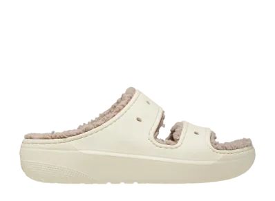 Crocs Classic Cozzzy Sandal "Bone/Mushroom"