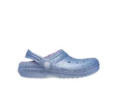 Crocs Big Kids Classic Lined Glitter Clog "Frosted Glitter"