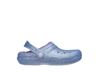 Crocs Little Kids Classic Lined Glitter Clog "Frosted Glitter"