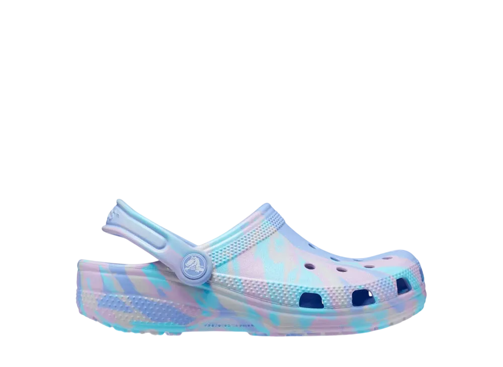 Crocs Big Kids Classic Marbled Clog "Moon Jelly/Multi"