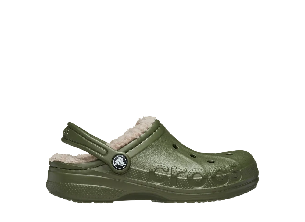 Crocs Big Kids Baya Lined Clog "Army Green"