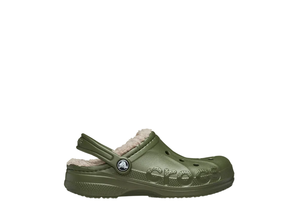 Crocs Little Kids Baya Lined Clog "Army Green"