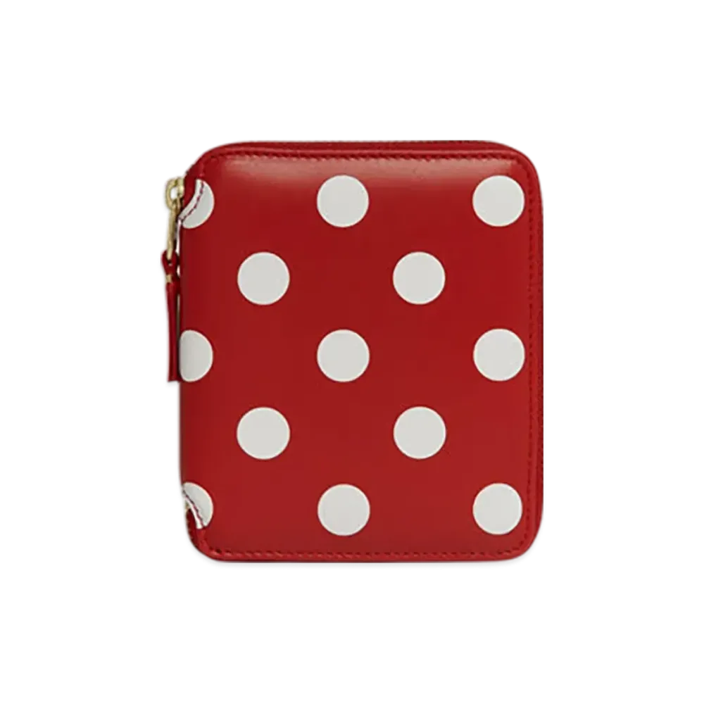 COMME des GARCONS Wallet Polka Dots Printed "Red"