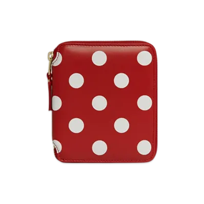 COMME des GARCONS Wallet Polka Dots Printed "Red"