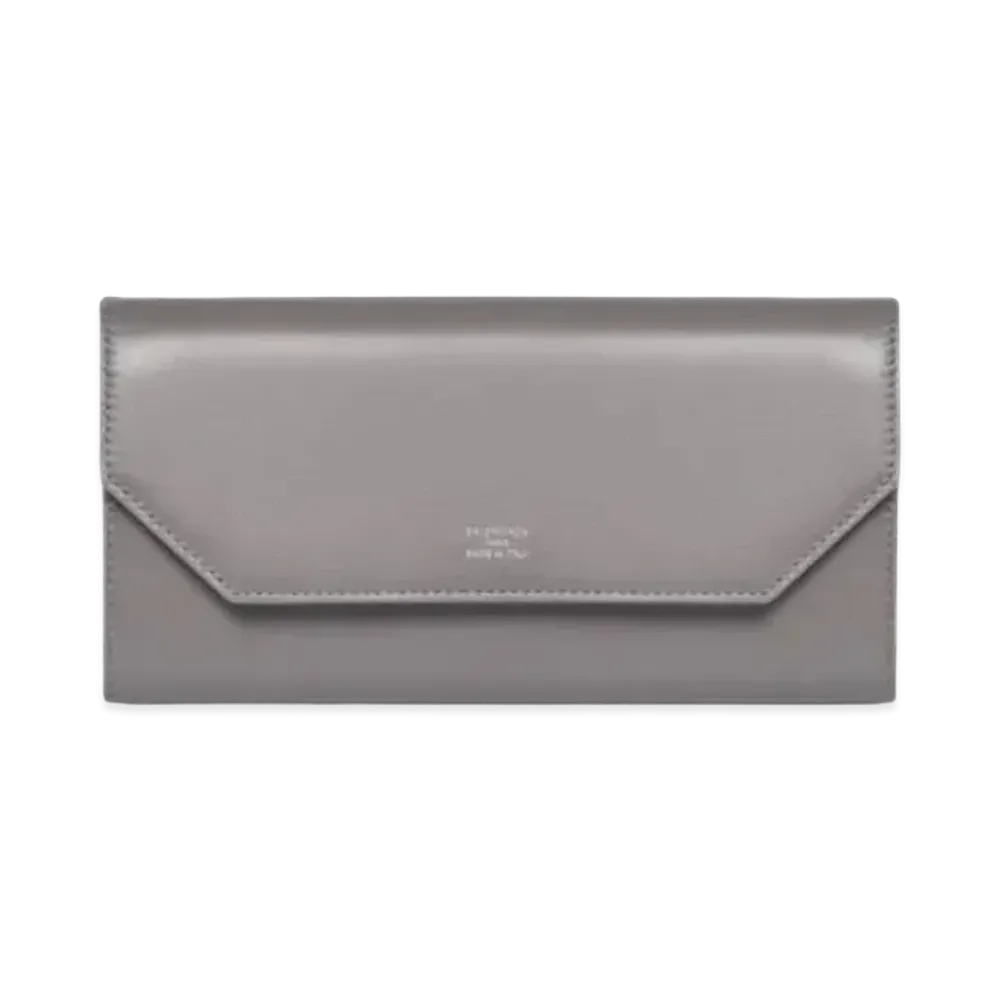 BALENCIAGA Envelope Slim Continental Wallet "Gray"