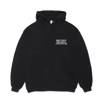 WACKO MARIA x BOB MARLEY Hooded Sweat Shirt "Black"