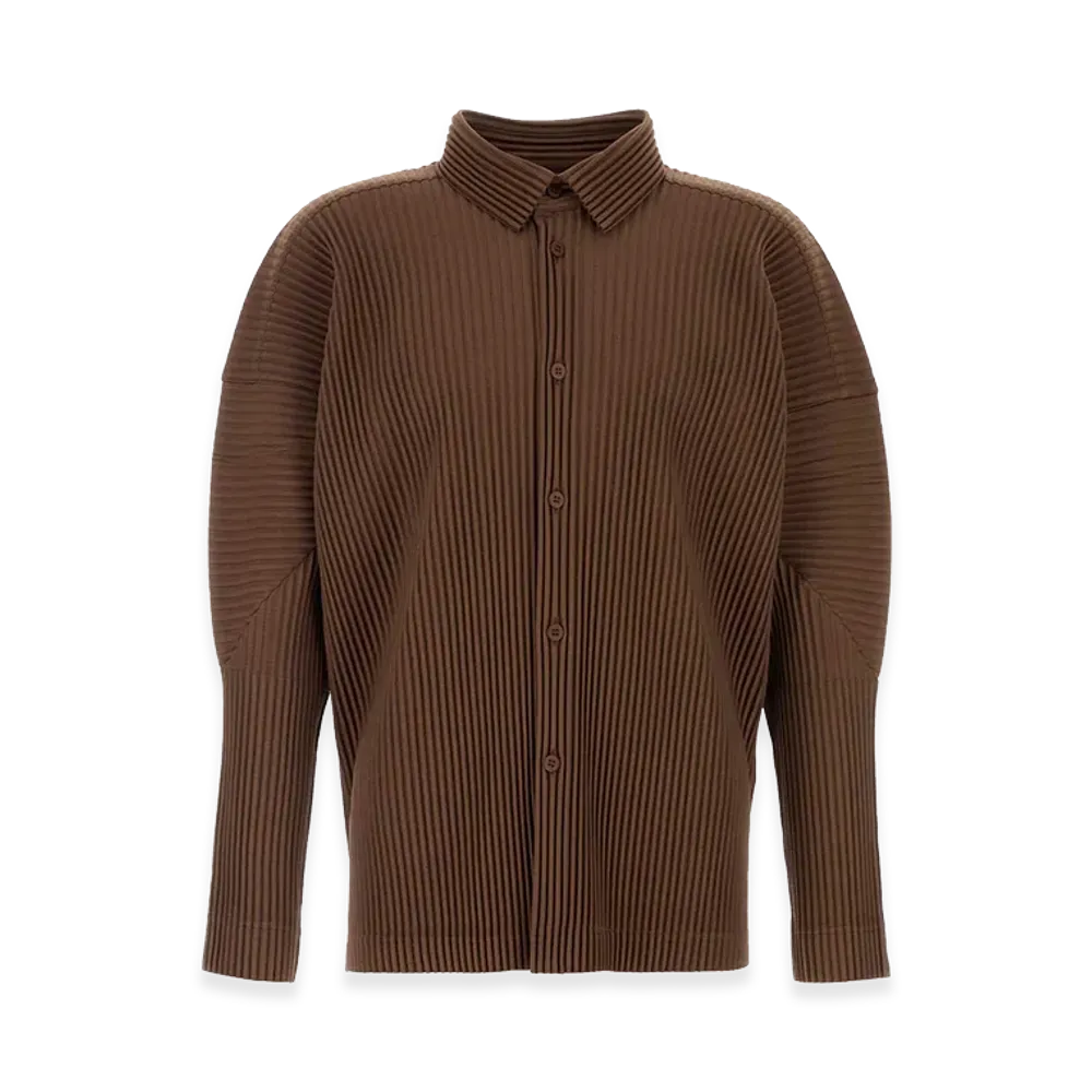 COMME des GARCONS HOMME Polyester Shirt "Brown"