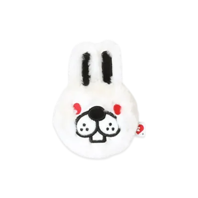 A BATHING APE APEE Baby Doppy Furry Coins Bag Keyring "White"