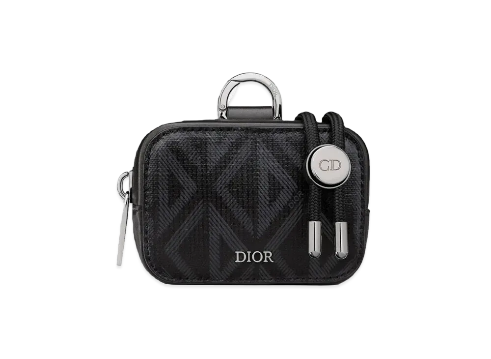 ディオール D-タッチ ホライゾンタル ナノポーチ CD ダイアモンド キャンバス "ブラック" 2ESBC269CDP_H43E