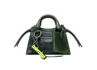 BALENCIAGA Neo Classic Mini Handbag Used "Green"