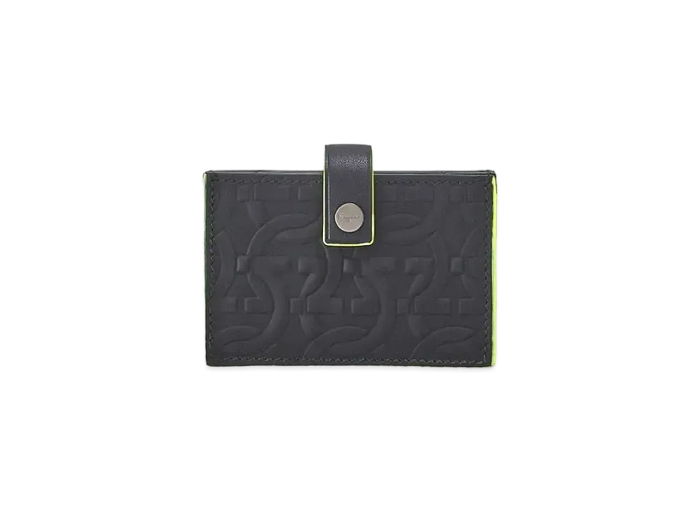 Salvatore Ferragamo Card Case "Black/Canary Yellow"