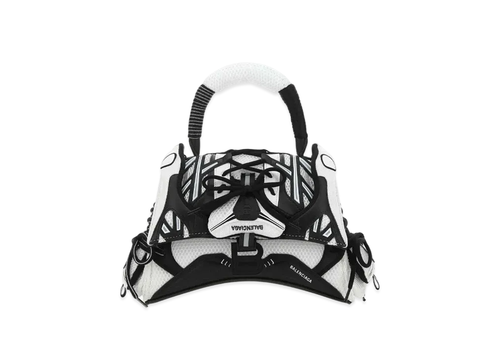 BALENCIAGA Women's Sneakerhead Small Top Handle Bag "Black/White"