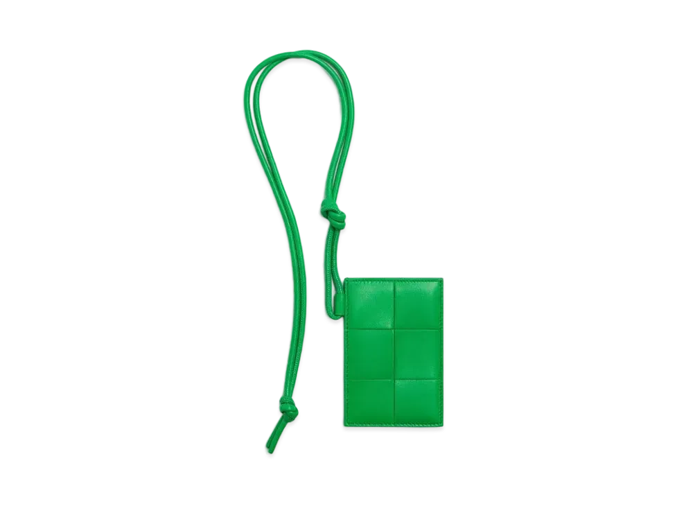 Bottega Veneta Card Case On Strap "Parakeet"
