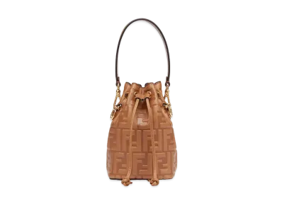 FENDI Mon Tresor Leather Mini-Bag "Brown"
