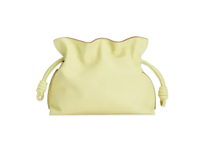LOEWE Flamenco Clutch In Nappa Calfskin "Pale Lime"