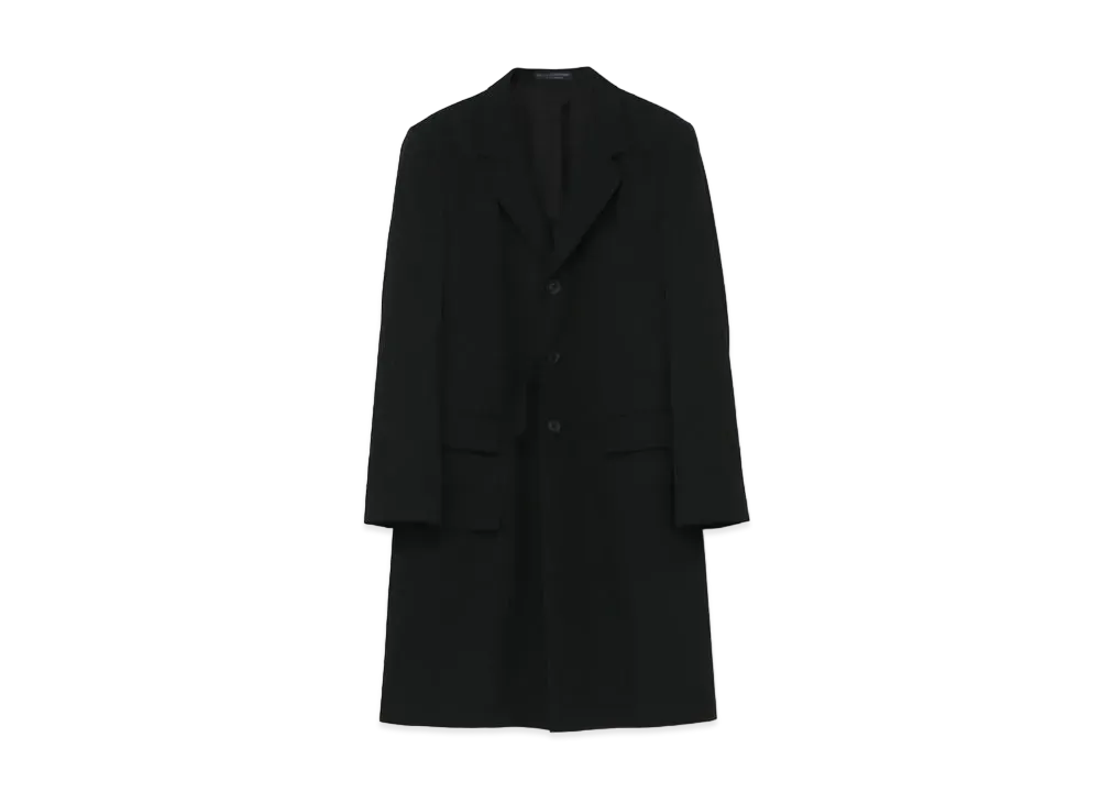 Yohji Yamamoto Pour Homme REGULATION W/GABARDINE DOCTOR JACKET "Black"