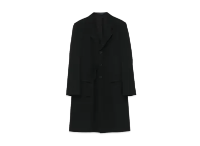 Yohji Yamamoto Pour Homme REGULATION W/GABARDINE DOCTOR JACKET "Black"