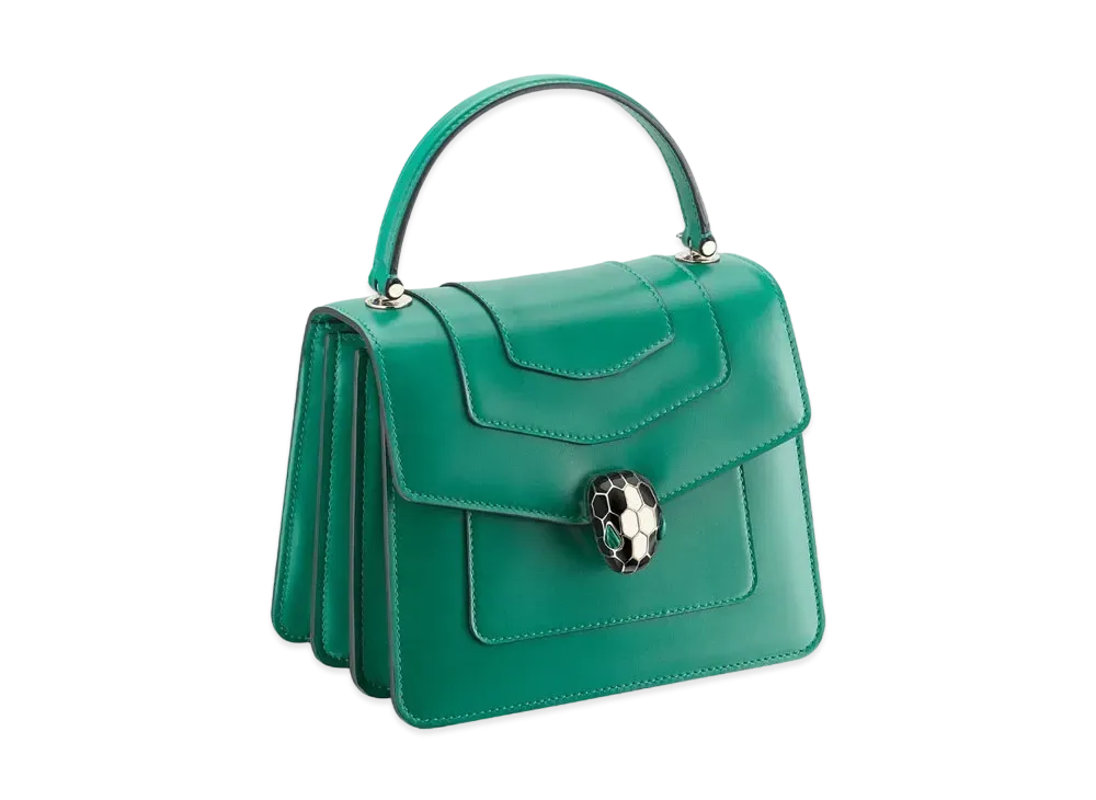 BVLGARI Serpenti Forever Top Handle "Emerald Green"
